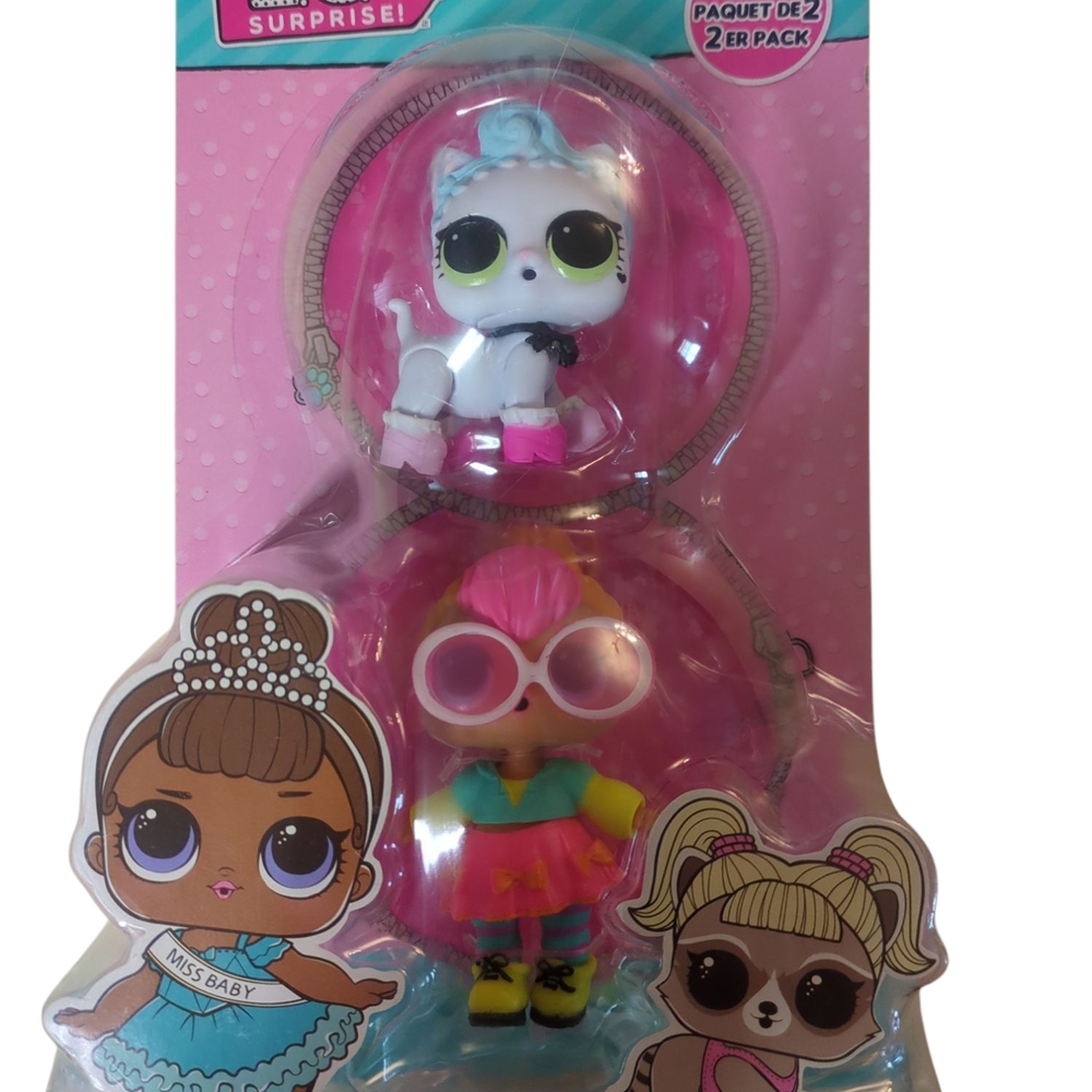 L.O.L. Surprise! Pink and Blue Dolls with Accessories